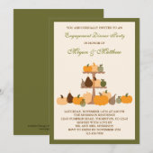 Herfst Pumpkins Engagement Party Kaart (Voorkant / Achterkant)