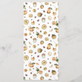 Herfst Pumpkins Friendsgiving Thanksgiving Menu (Achterkant)