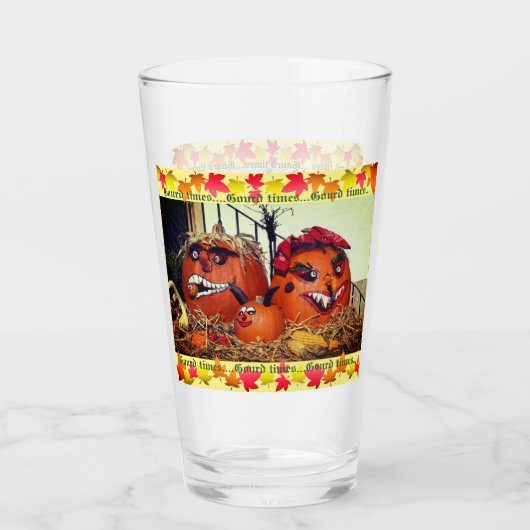 Herfst Pumpkins Glas (Achterkant)