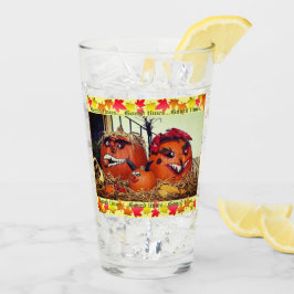 Herfst Pumpkins Glas