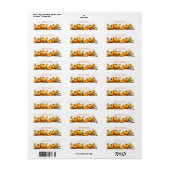 Herfst Pumpkins Return Address Labels (Full Sheet)