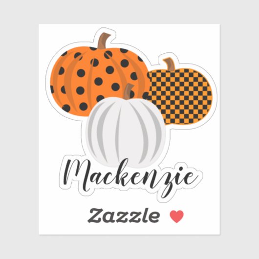 Herfst Pumpkins Sticker (Vel)