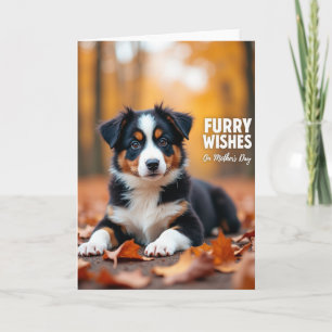 Herfst Puppyportretkaart Kaart