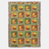 Herfst Quilt Throw Deken (Voorkant Verticaal)