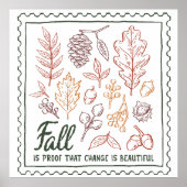 Herfst Quote Poster (Voorkant)