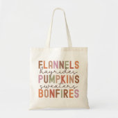 Herfst Quote Tote Bag (Voorkant)