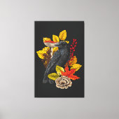 Herfst raaf 2 canvas afdruk (Voorkant)