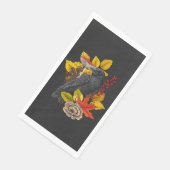 Herfst raaf 2 servet (Hoek)