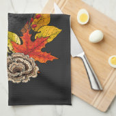 Herfst raaf 2 theedoek (Quarter Fold)