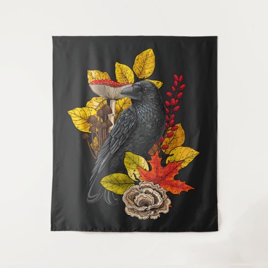 Herfst raaf 2 wandkleed (Voorkant)