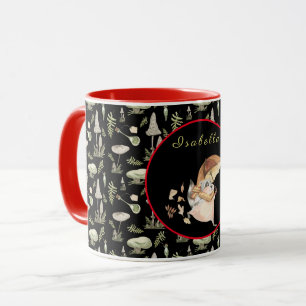 Herfst Raccoon past Tekst en Kleur aan Mok