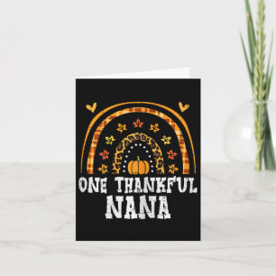 Herfst Rainbow Dankbaar Nana Thanksgiving Familie Kaart