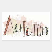 herfst rechthoekige sticker (Voorkant)