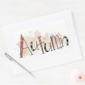 herfst rechthoekige sticker (Envelop)