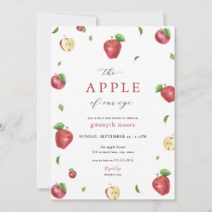 Herfst Red Apple van onze Eye Baby shower Invitati Kaart