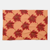 Herfst Red Maple Leaf Theedoek (Horizontaal)