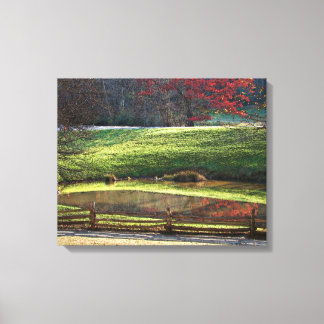 Herfst Reflecties canvas Afdruk