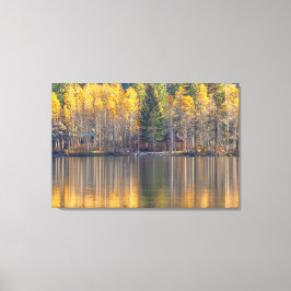 Herfst Reflection Canvas Afdruk