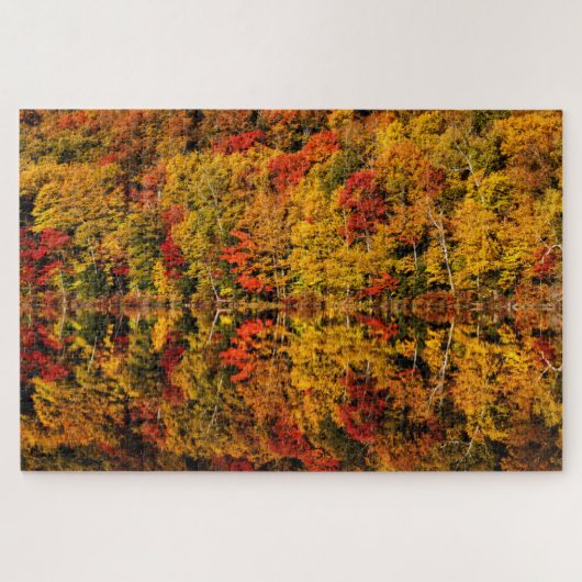 Herfst Reflection op Russell Pond | New Hampshire Legpuzzel (Horizontaal)