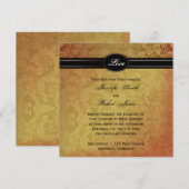 Herfst Regency Wedding Uitnodiging (Voorkant / Achterkant)