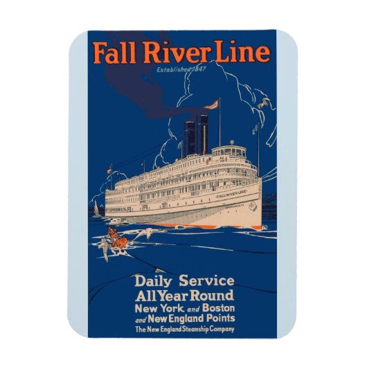 Herfst River Line Magnet Magneet (Verticaal)
