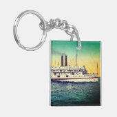 Herfst rivierlijn, steamship "Providence" Sleutelhanger (Voorkant Links)