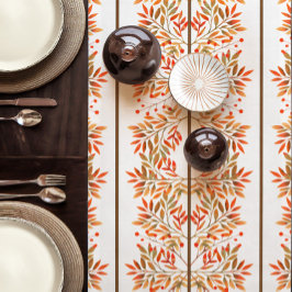 Herfst Rode bessen & bladeren Botanische korte taf Korte Tafelloper