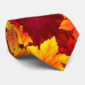 Herfst rode bladeren Thanksgiving Stropdas (Opgerold)