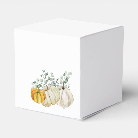 Herfst Roest Sinaasappel Wit Pompoen Groen Dank u Bedankdoosjes (Achterkant)
