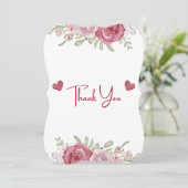 Herfst Roestig Bourgondië Kalligrafie Platte Trouw Kaart (Staand voorkant)