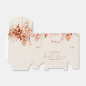 Herfst Roestige Bloem Bruiloft Feest Bedankdoosjes (Uitgevouwen)