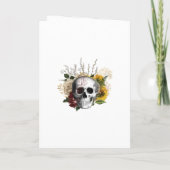 Herfst Roestige Bloem Gothic Trouwen Programma (Achterkant)