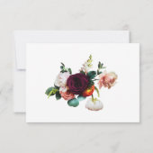 Herfst Romantic Floral Wedding RSVP (Achterkant)