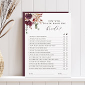 Herfst Romantische Bloemige Bruids Shower Bewerkba Kaart