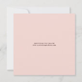 Herfst Romantische Waterverf Bloem Bruiloft Vierka Kaart (Achterkant)