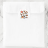 herfst ronde sticker (Tas)