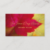 Herfst Rood Geel Esdoorn laat kunst Visitekaartje (Voorkant)