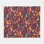 Herfst rood-Oranje  motief Fleece Deken (Voorkant (Horizontaal))