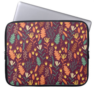 Herfst rood-Oranje motief Laptop Sleeve