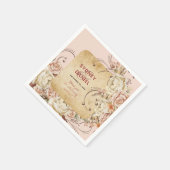 herfst Roos bruiloft papier servet (Hoek)