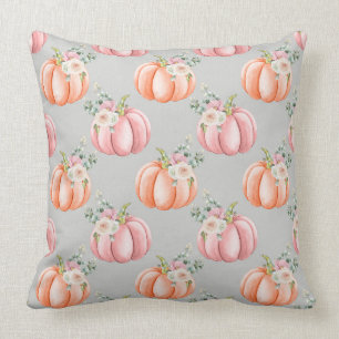 Herfst Roze en Gray Pumpkin Pillow Kussen