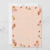 Herfst Roze Pompoen Truck Meisje Verjaardag Herfst Kaart (Achterkant)