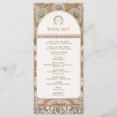 Herfst  Rust Trouwprogramma Art Nouveau Programma (Achterkant)