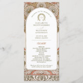 Herfst  Rust Trouwprogramma Art Nouveau Programma (Voorkant)