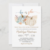 Herfst Rustic Boho Pumpkin Kaart (Voorkant)