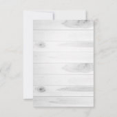 Herfst Rustic Floral Gothic Wedding RSVP Kaartje (Achterkant)