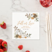 Herfst Rustic Pumpkin Vrijgezellenfeest Servet (Insitu)