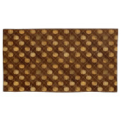 Herfst Rustic Shabby Chic Gold Pumpkins Kussensloop (Voorkant-Links)