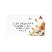 Herfst Rustic Theme Etiket (Voorkant)