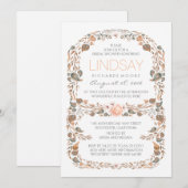 Herfst Rustic Woodland  Vrijgezellenfeest Kaart (Voorkant / Achterkant)